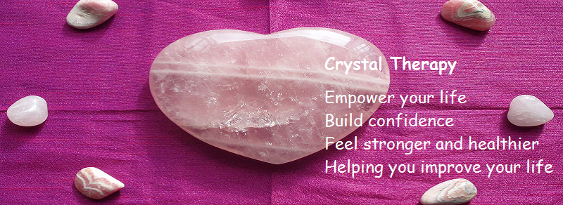Crystal Therapy Rose Quartz Heart Layout